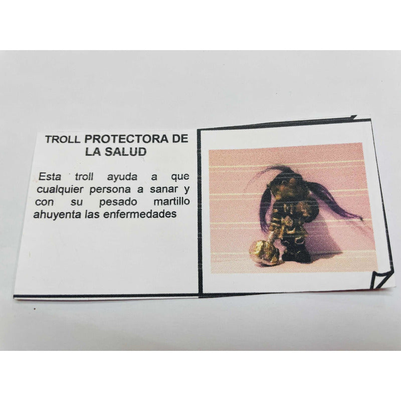Troll Protector De La Salud + Comedero 11cm Figura De Resina