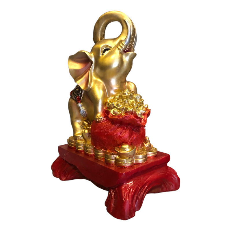 Original Elephant with Backpack Sculpture - Lety Items