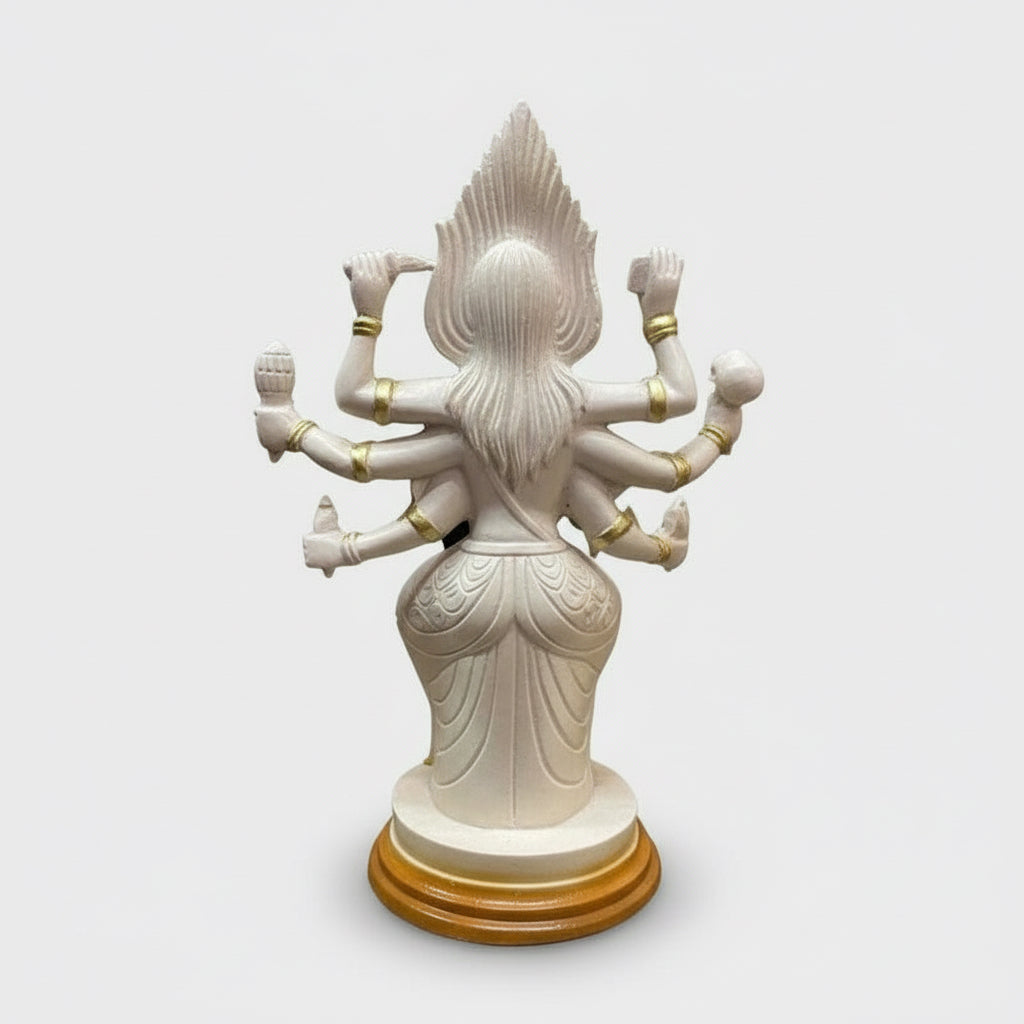 Diosa Kali Figura En Resina 30cm Alto Verde Oscuro by HEREJE