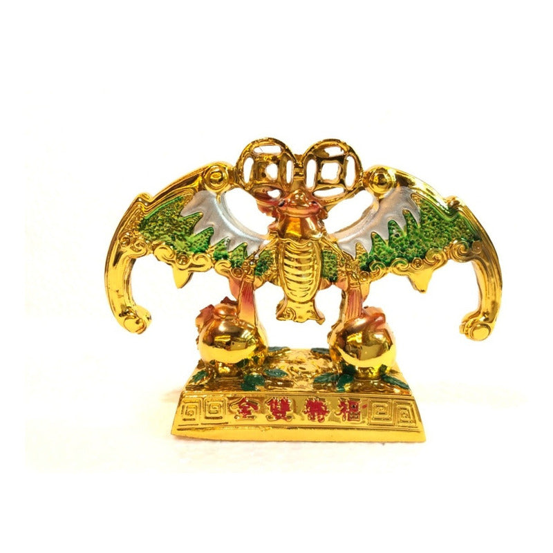Murciélago Dorado Feng Shui Protección 7cm Dorado by HEREJE