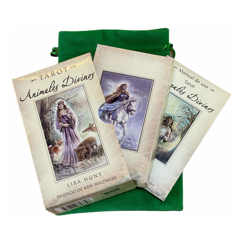 Divine Animals + bag + Original Oracle Tarot book 12.5cm