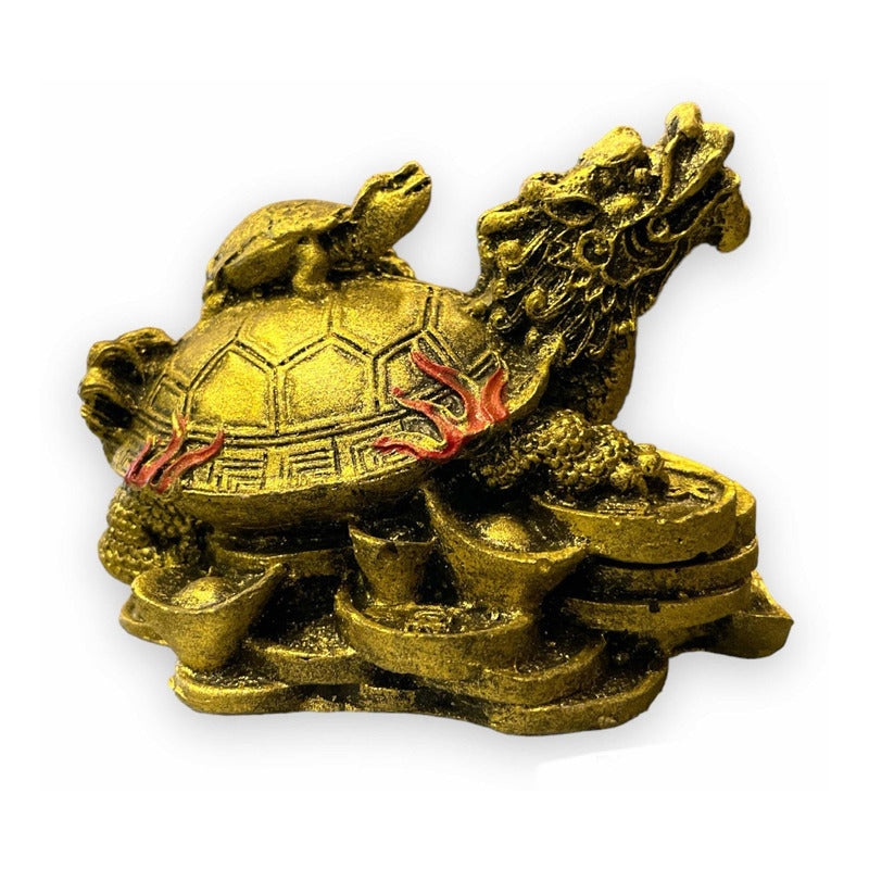 Resin Dragon Turtle Guardian of National Wealth 4cm
