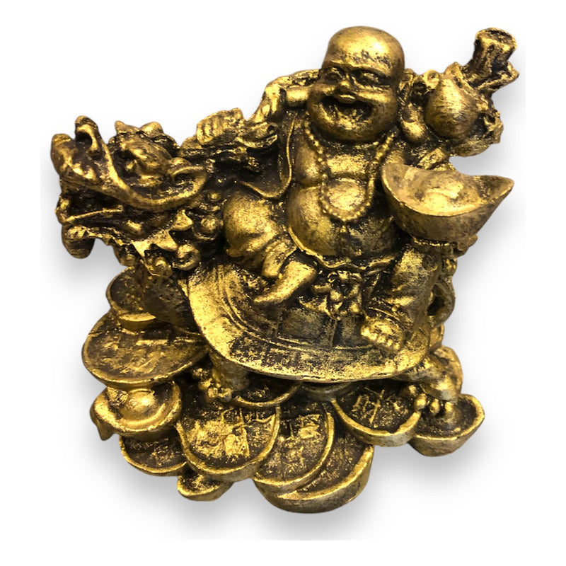Buddha Turtle Dragon Resin Figure