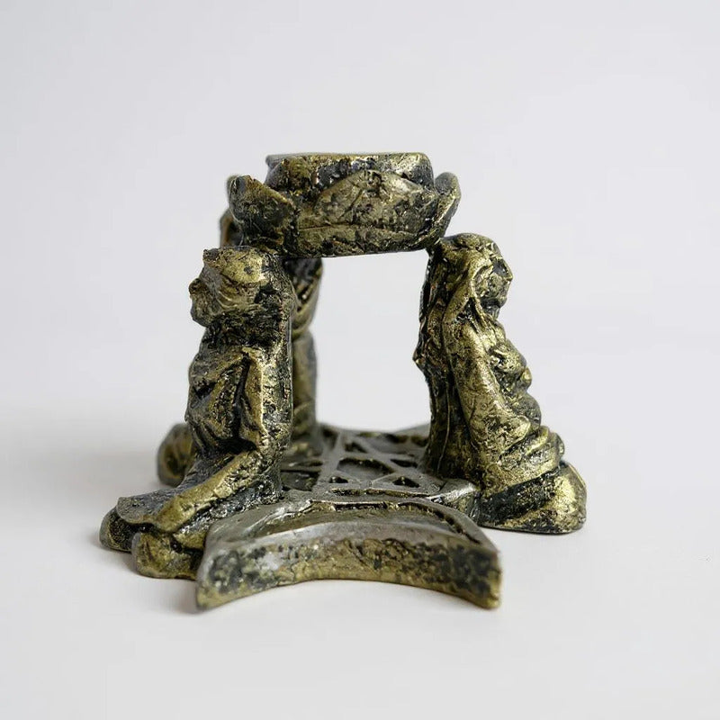 Triple Diosa Escultura De Resina Cascada De Humo 7cm Altura