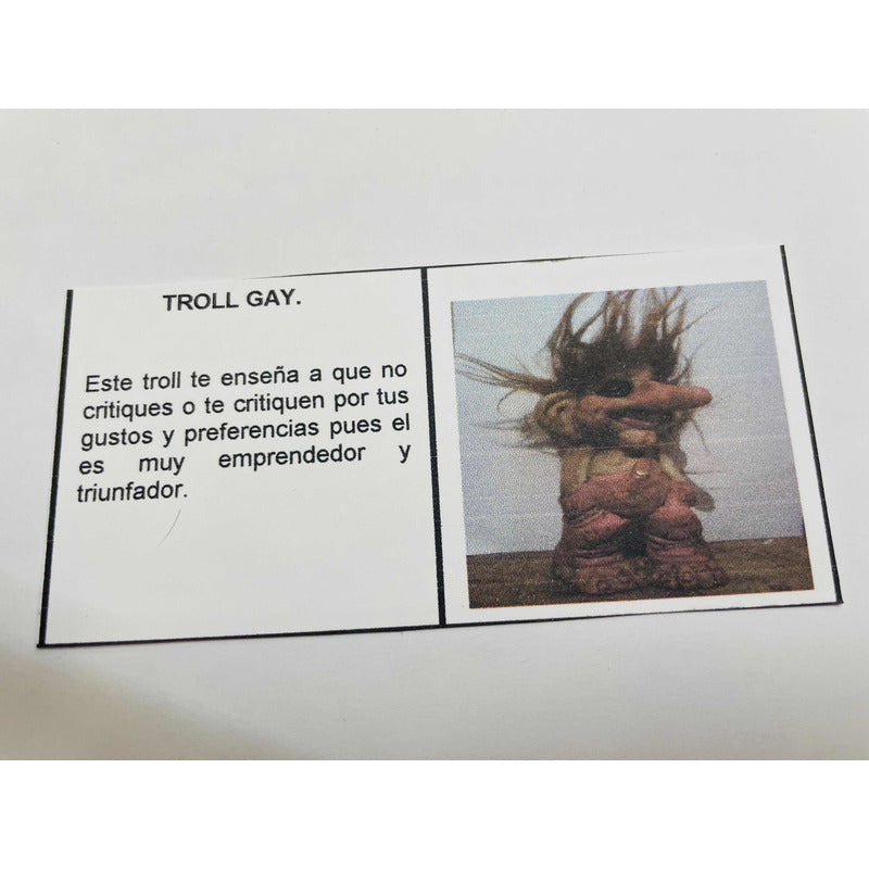 Gay Troll + Feeder 10 cm National Resin Figure