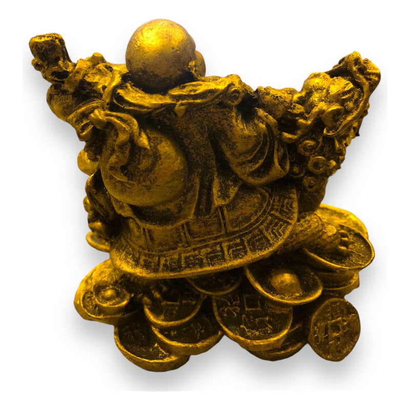 Buddha Turtle Dragon Resin Figure