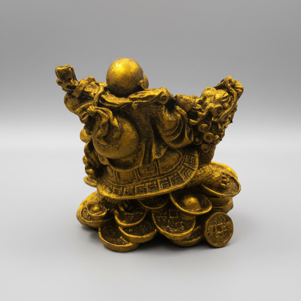 Buddha-Schildkröte-Drache-Harzfigur