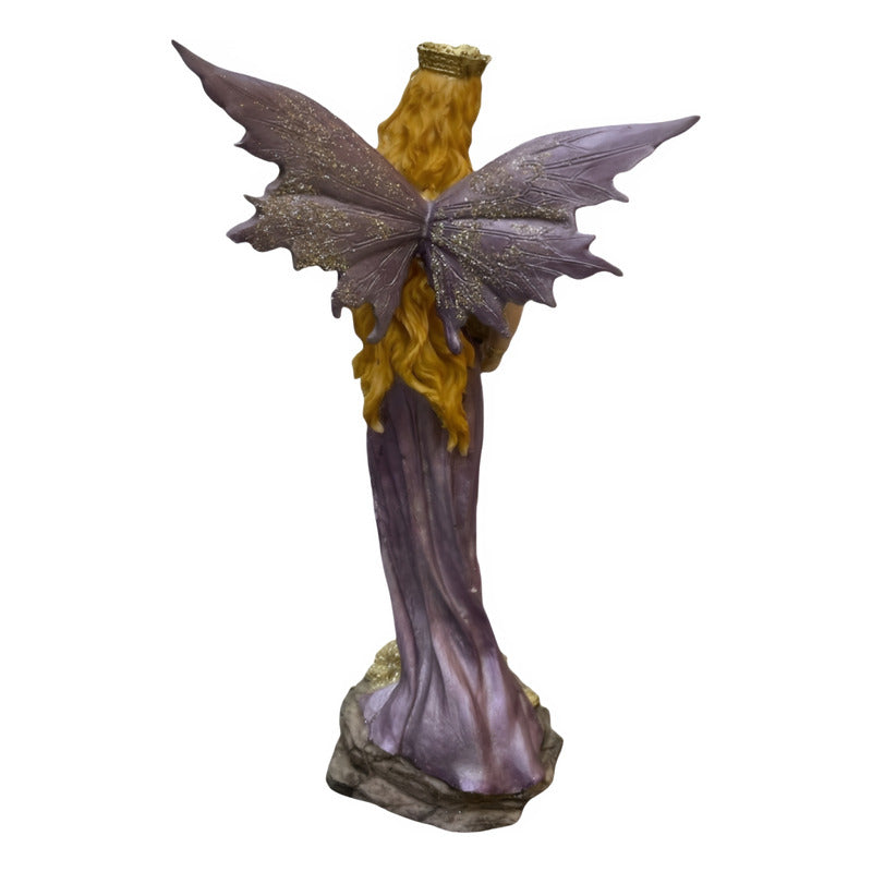 Abundia Statue With Wings 28 Cm Resin.