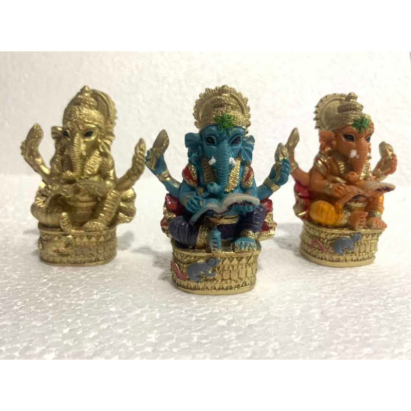 Ganesh Resin Figure God of Prosperity 7.5 Cm 1 Piece