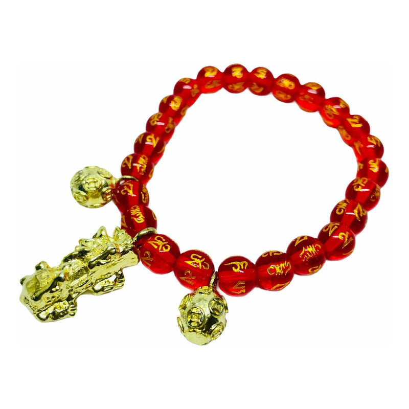 Piyao Bracelet Protection Feng Shui Pixiu Elastic 8-10cm
