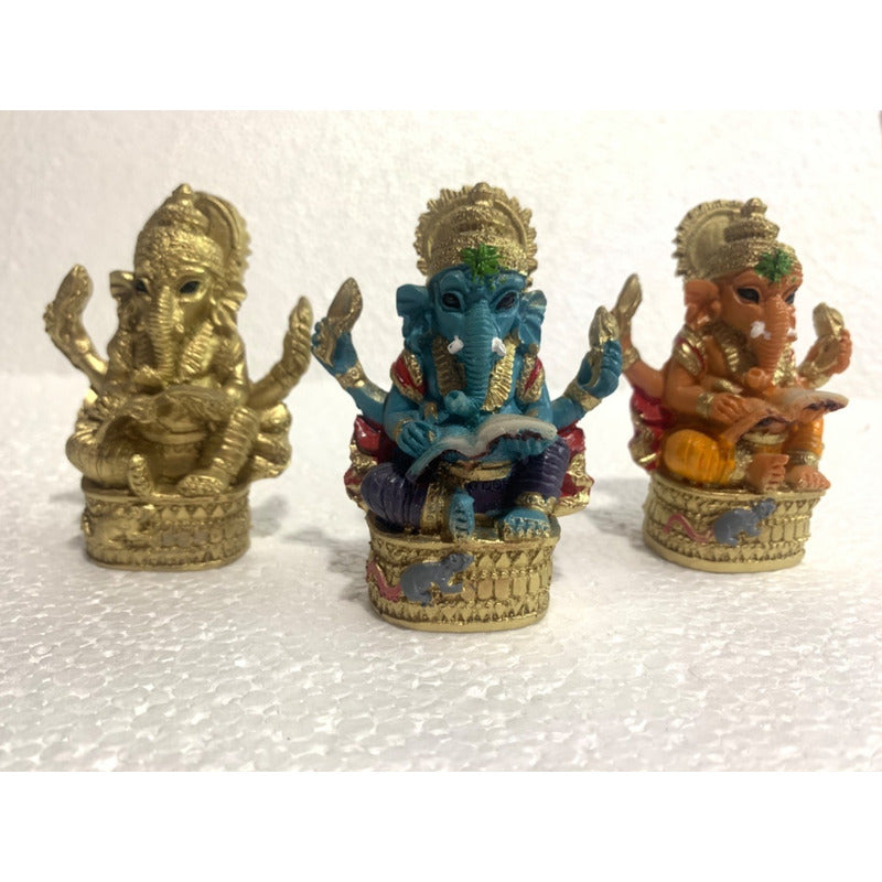 Ganesh Resin Figure God of Prosperity 7.5 Cm 1 Piece