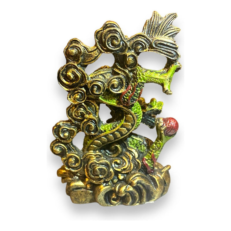Chinese Year Dragon Resin Figure 11cm Feng Shui