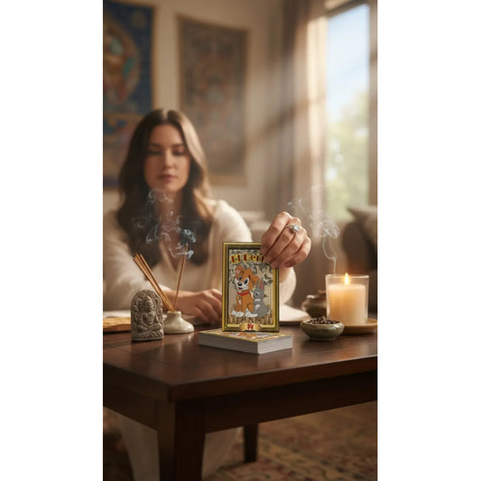 Estampas Coleccionables Esoterismo 5 Piezas Iguales Por Pac El Perro Feng Shui by HEREJE