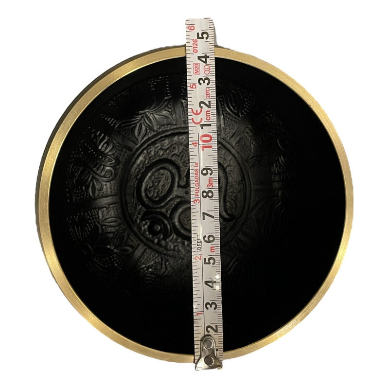 Tibetan Singing Bowl 15cm 7 Dark Metals