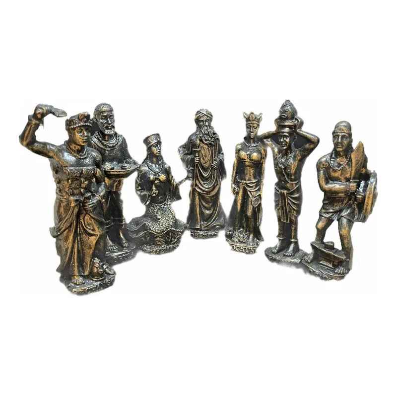 7 Potencias Africanas Figuras De Resina Individuales Urula
