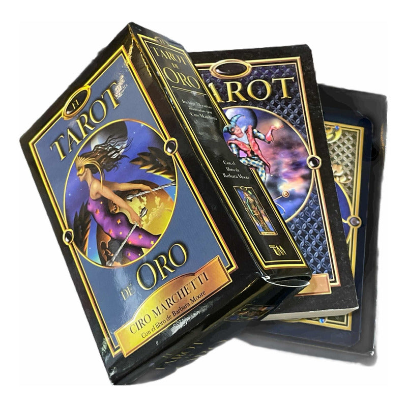 Tarot De Oro Original + Instructivo 13cm Alto