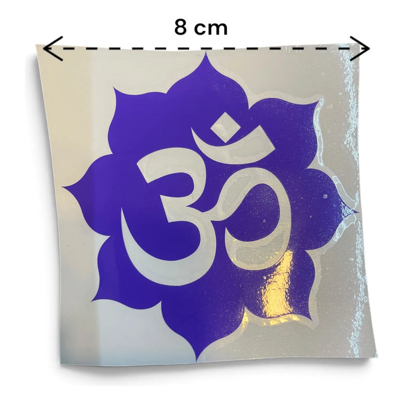 Estampa Om Hereje Morado Flor Recorte