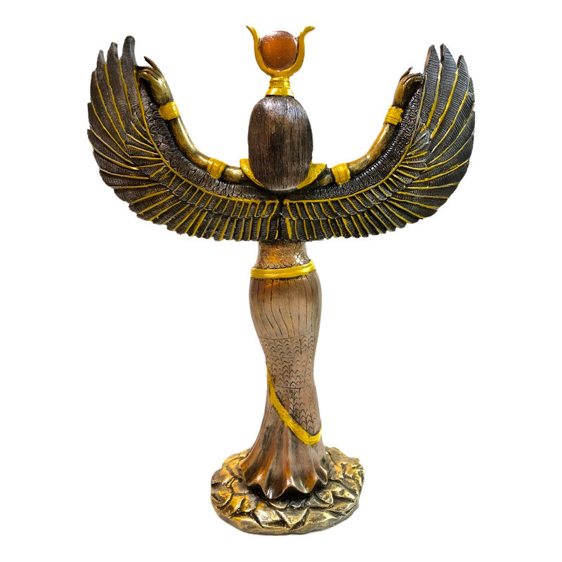 Isis Egyptian Goddess Ast National Resin Hand Painted 28 Cm