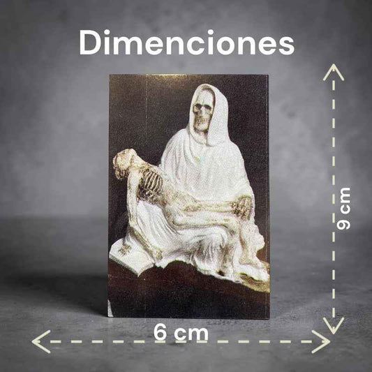 Estampas Coleccionables Esoterismo 5 Piezas Iguales Por Pac Santa Muerte Religioso