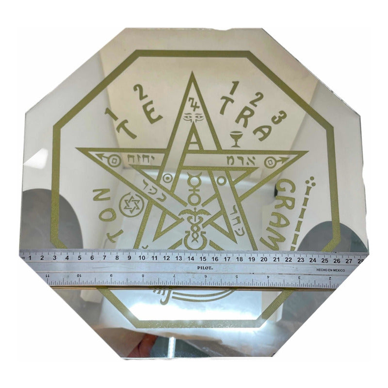 Tetragrammaton 30cm Engraved Mirror