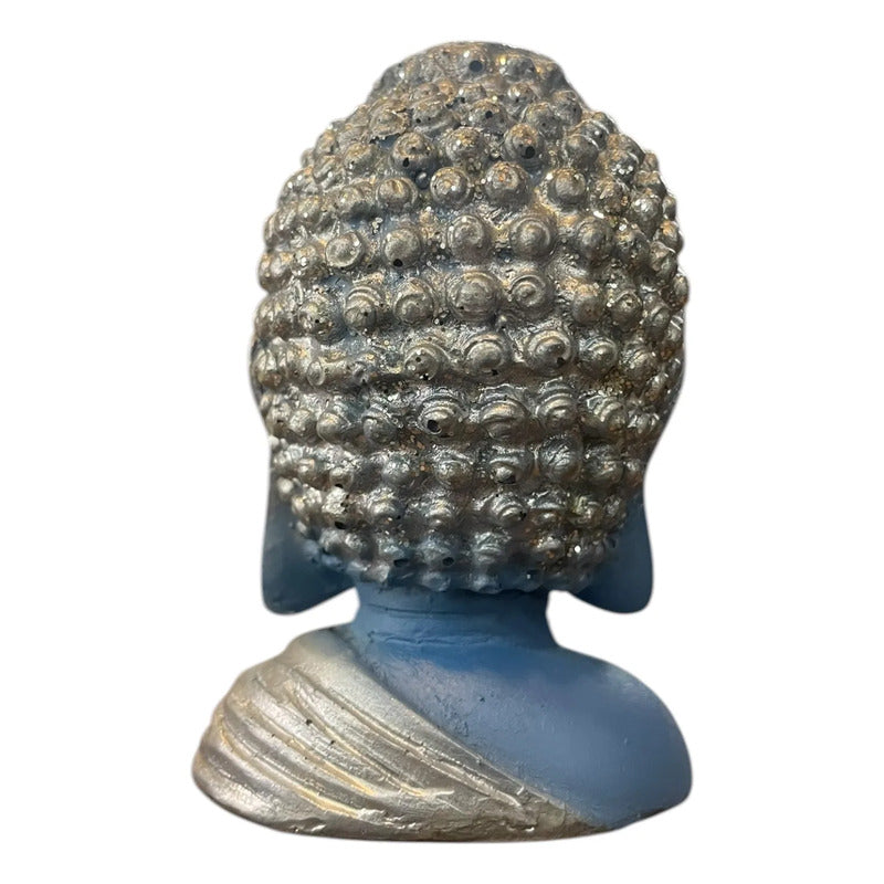 Buda Quemador De Incienso Escultura De Resina 9x6x6cm Azul Buda by HEREJE