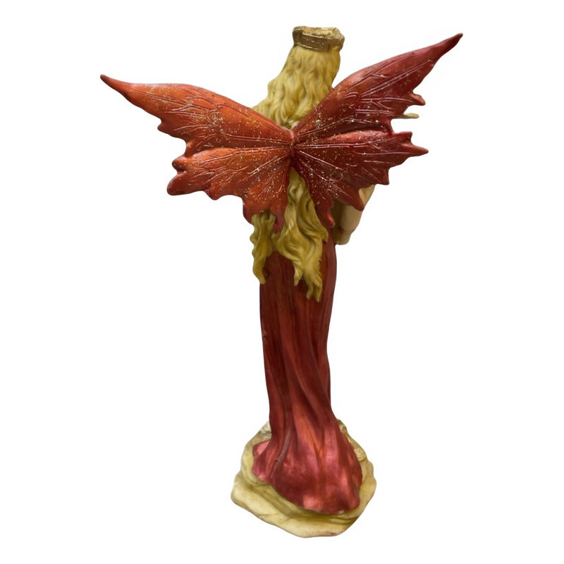 Abundia Statue With Wings 28 Cm Resin.