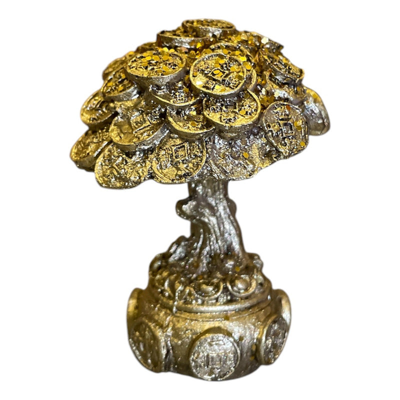 Coin Tree 7cm Resin Figure For Abundance