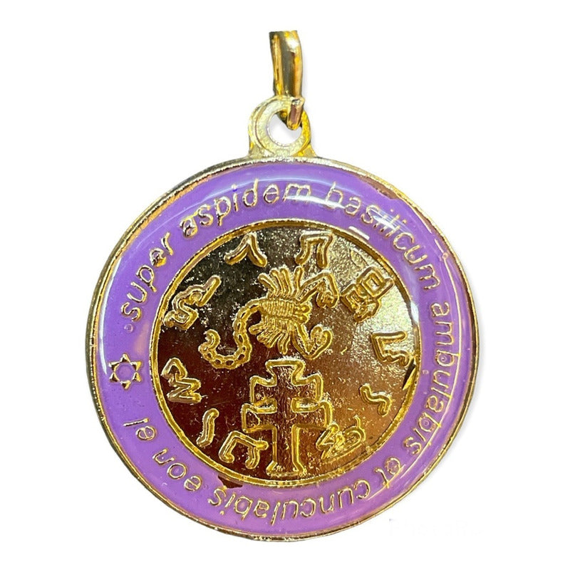 Exterminator Talisman Amulet Encapsulated and Gold Plated 4cm