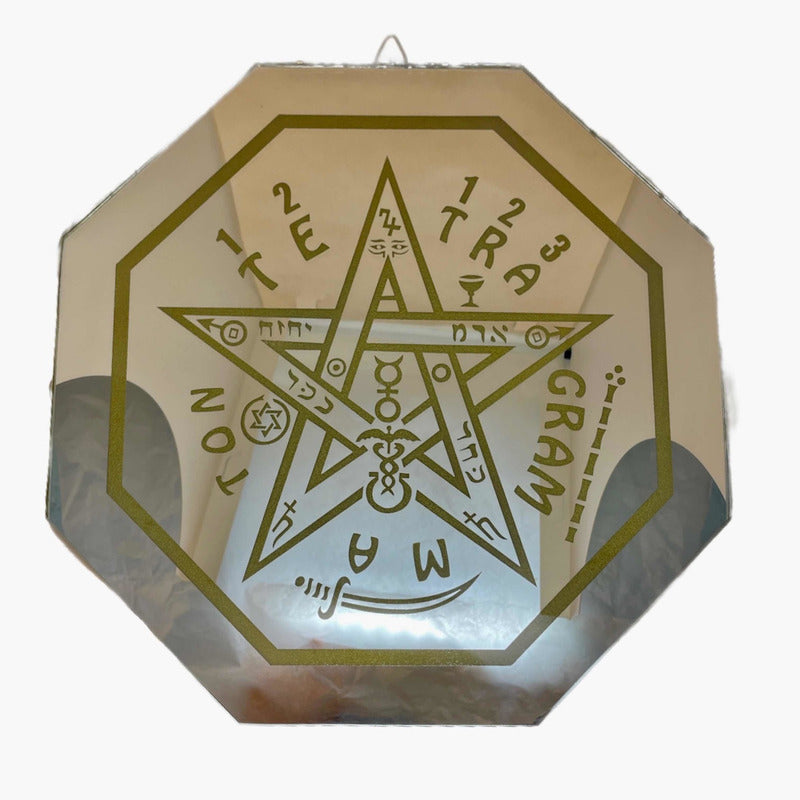 Tetragrammaton 30cm Engraved Mirror