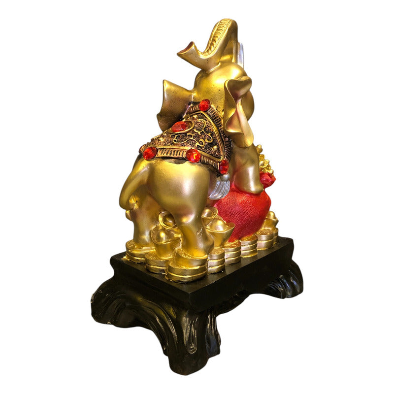 Original Elephant with Backpack Sculpture - Lety Items