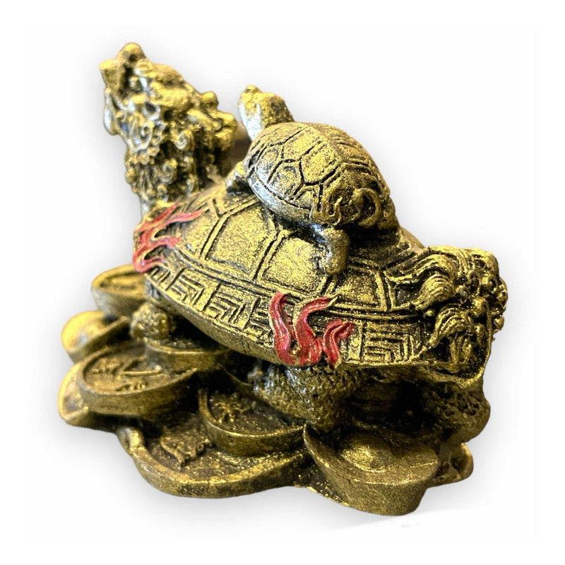 Resin Dragon Turtle Guardian of National Wealth 4cm