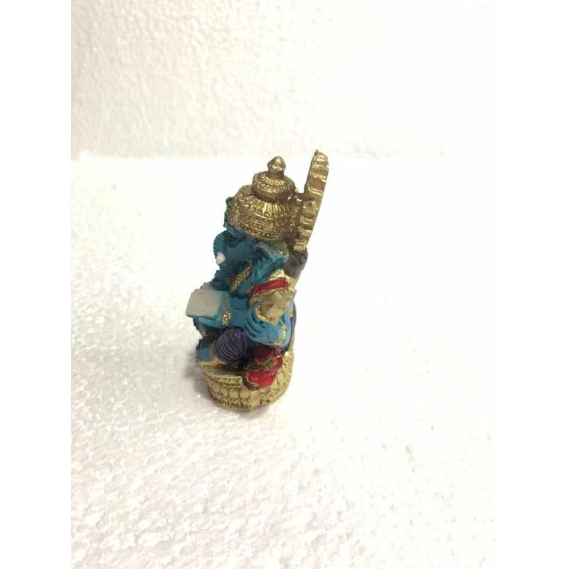 Ganesh Resin Figure God of Prosperity 7.5 Cm 1 Piece