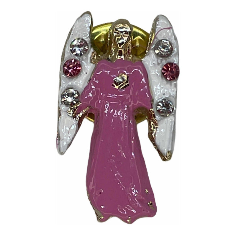 Archangel Chamuel Gold Plated with Crystal Pendant