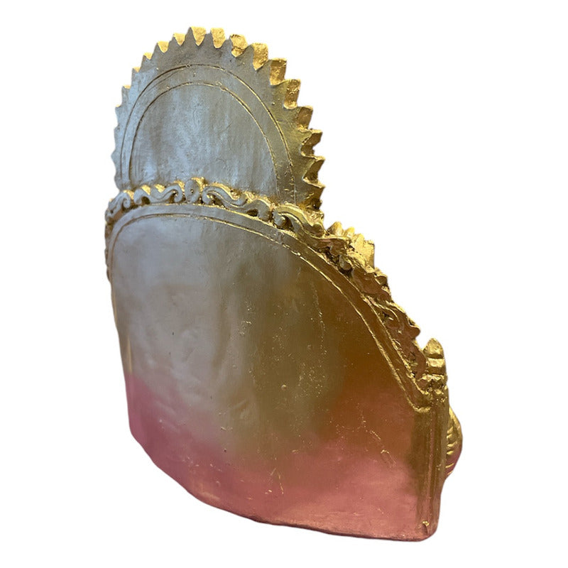 Ganesh Throne Resin Statue 14 Cm.