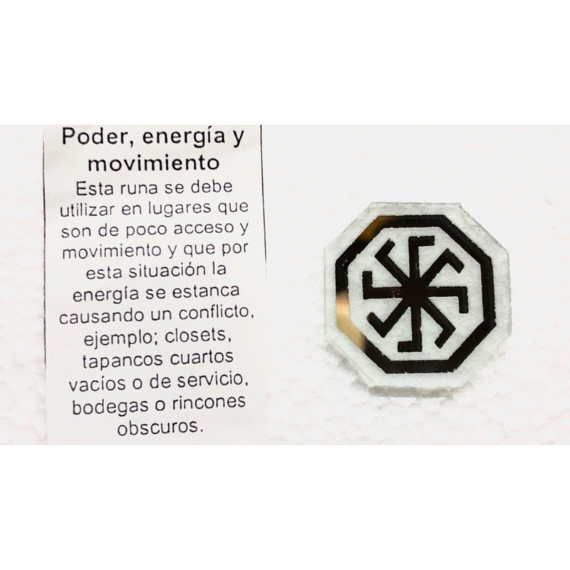 Rune Power Energy and Movement Ritualized Feng Shui Amulet