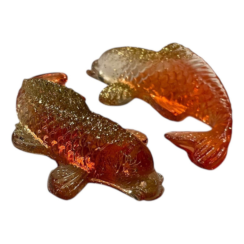 Carp, Ajowana, Fish of Abundance Crystal Resin Sculpture
