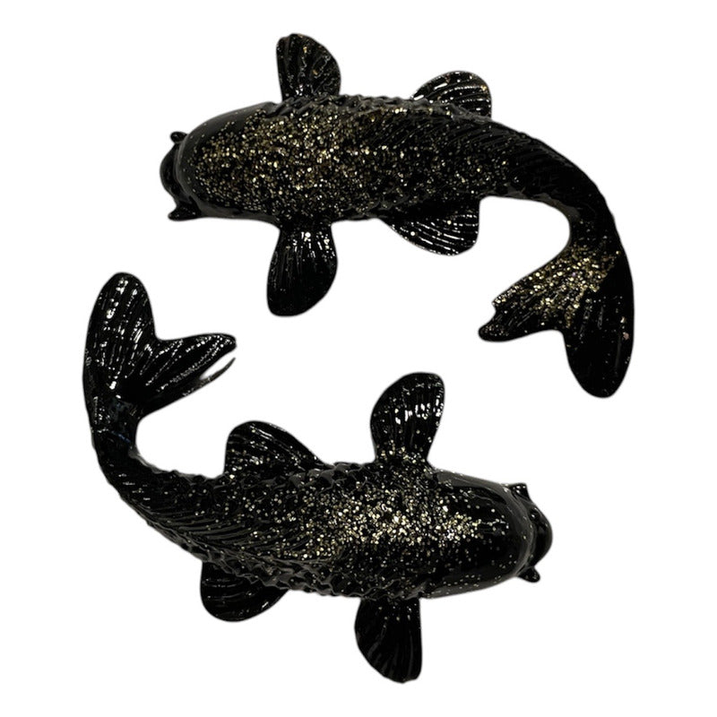 Carp, Ajowana, Fish of Abundance Crystal Resin Sculpture