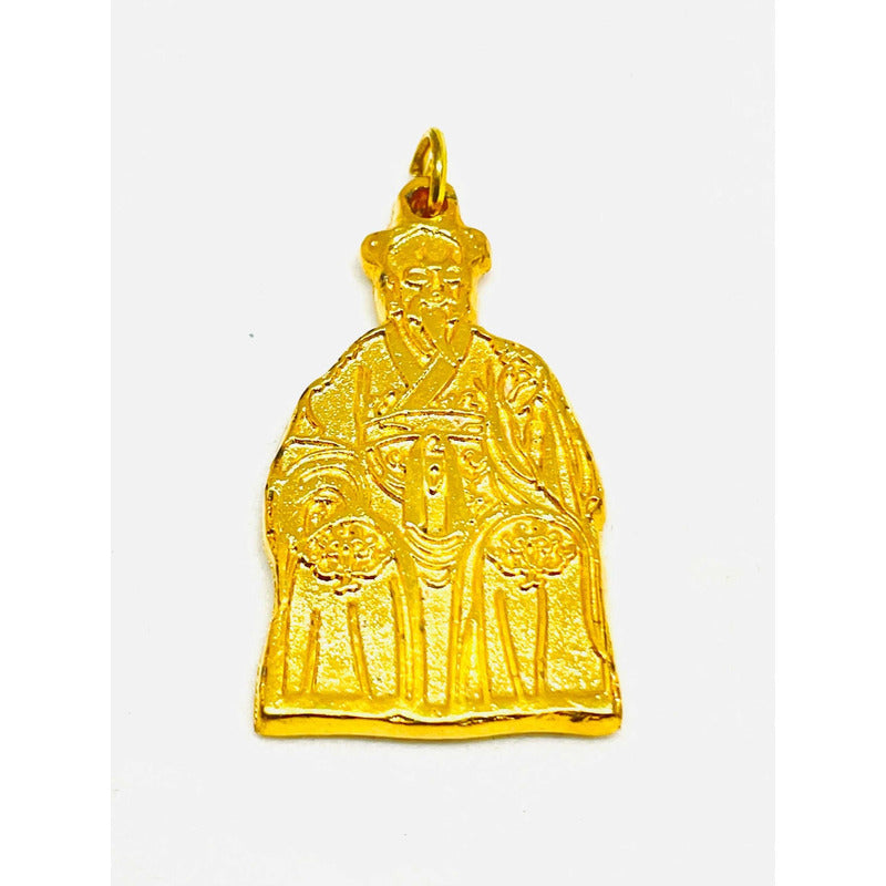 Grand Duke General Yan Xin Feng Shui Amulet Gold Plated 3.5cm