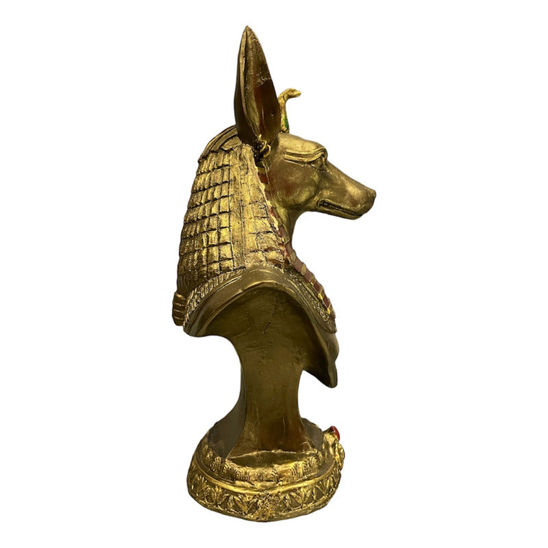Egyptian Anubis Resin Figure 23cm Bronze Type