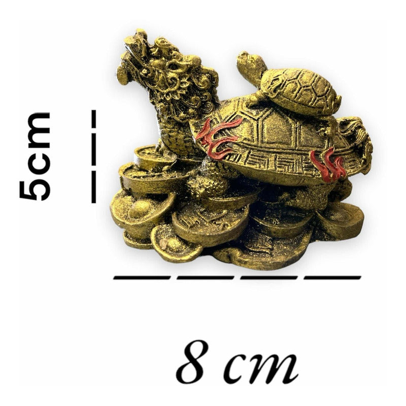 Resin Dragon Turtle Guardian of National Wealth 4cm