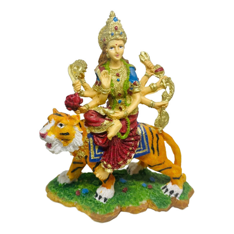 Durga Hindu-Göttin Harzfigur 15,5 cm