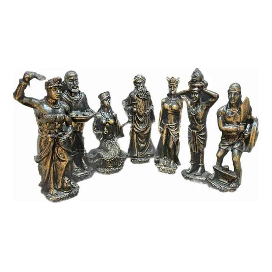 7 Potencias Africanas Figuras De Resina Individuales 10 Cm Chango