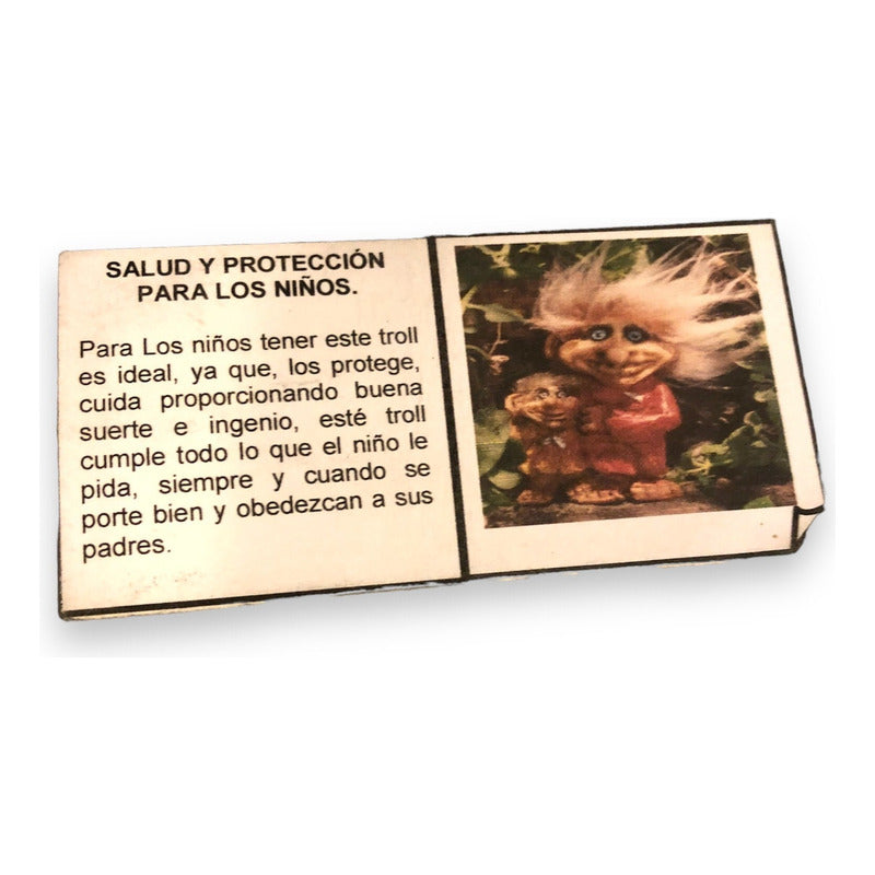 Troll Salud Y Protección Para Los Niños + Comedero 9cm Fig. Rosa Morado