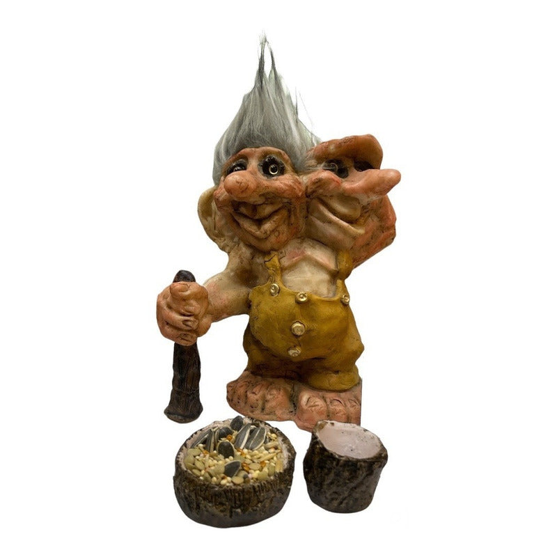 Troll Mediano + Comedero + Bebedero +semillas Varios Modelos