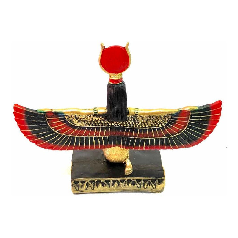 Isis Egyptian Goddess Ast In National Resin 17 Cm