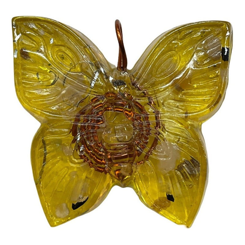 Orgonite Butterfly Pendant Amulet Cleans Energy