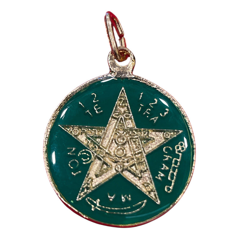 Medium Ritualized Pentagram 7 Metals Tetragrammaton