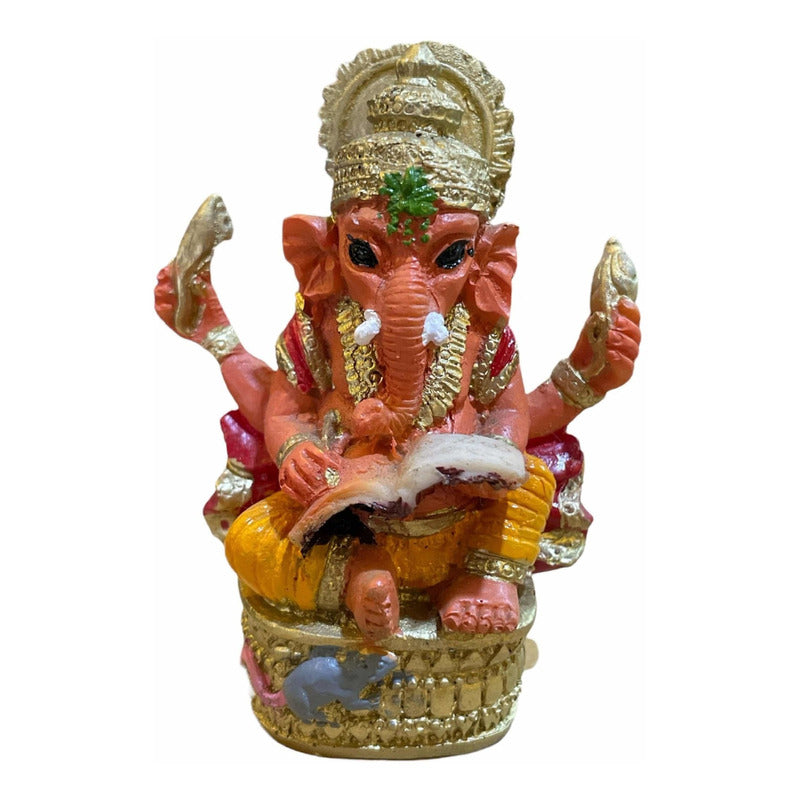 Ganesh Resin Figure God of Prosperity 7.5 Cm 1 Piece