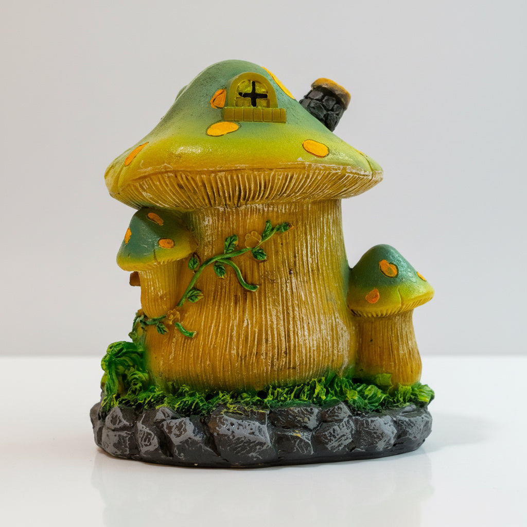 Mushroom House Elemental Beings National Resin 13 Cm
