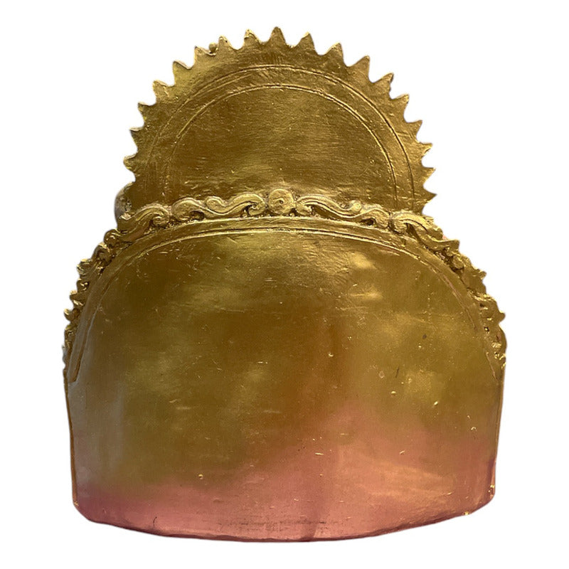 Ganesh Throne Resin Statue 14 Cm.